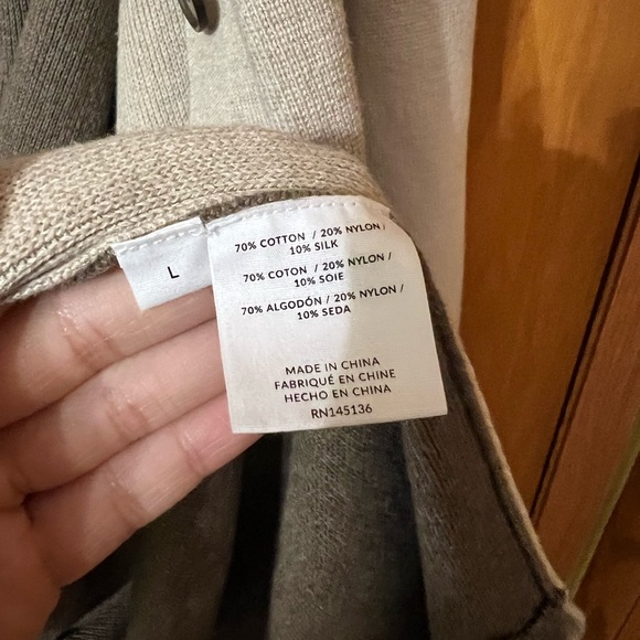 NAADAM Colorblock Cotton Blend Top - Picture 5 of 8